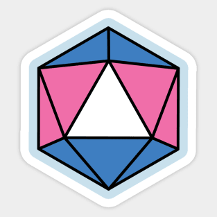 Trans Pride D20 Sticker